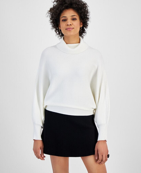 Mock Neck Dolman-Sleeve Sweater, Created for Macy's