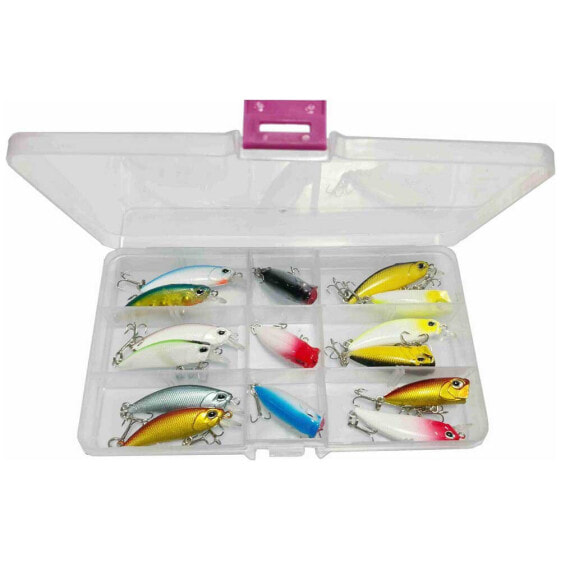 Набор приманок YAMASHIRO Mix Super Popper Minnow 50 мм