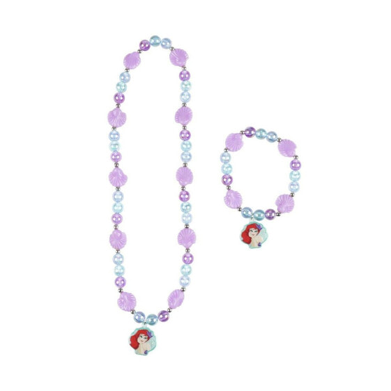 Набор из ожерелья и браслетов Disney Princess Фиолетовый бирюзовый 2 Предметы