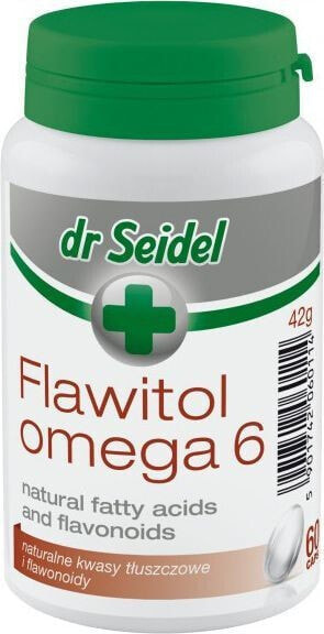 Витамины и добавки для кошек и собак Dr Seidel FLAWITOL OMEGA-6 60 таблеток