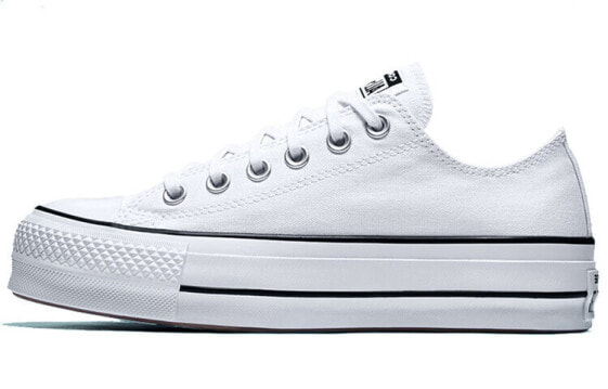 Кроссовки для женщин Converse Chuck Taylor All-Star Lift Ox White Black (W) (Черно-белый)