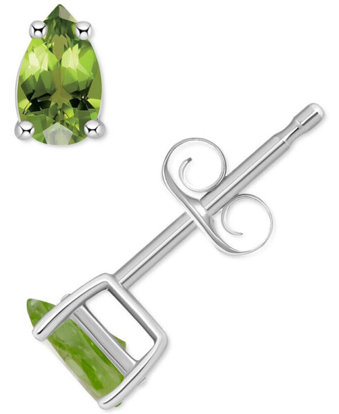 Peridot Pear Stud Earrings (1/2 ct. t.w.) in 14k Gold