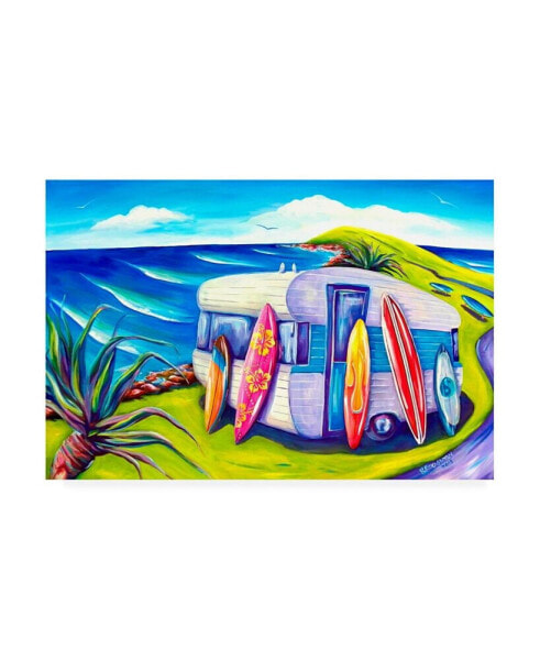 Deborah Broughton Surf Crescent Head Canvas Art - 27" x 33.5"