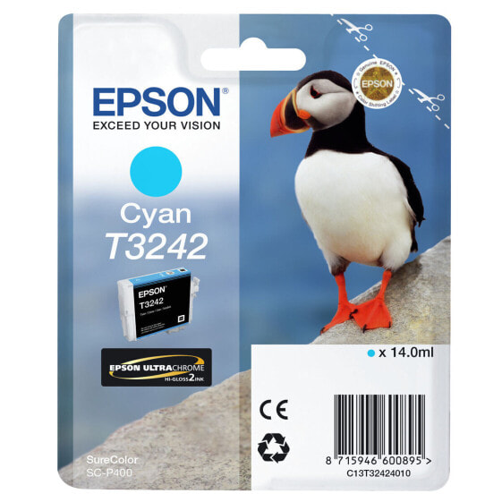 Картридж с оригинальными чернилами Epson C13T32424010 Чёрный Циановый