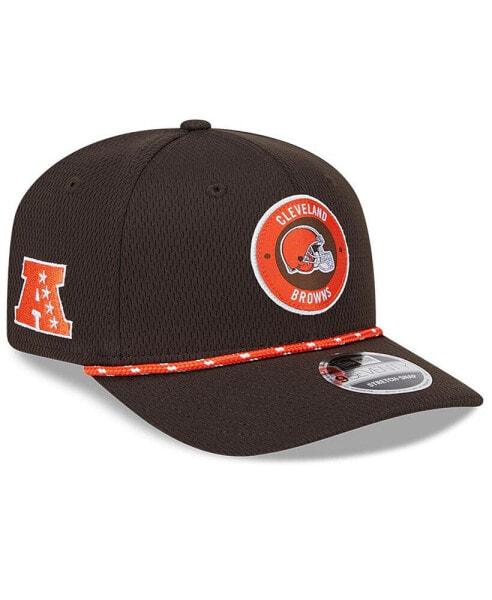 Men's Brown Cleveland Browns 2024 Sideline 9SEVENTY Stretch-Snap Hat