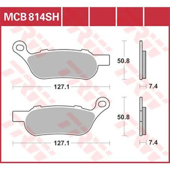 TRW Performance Street & Road Tracks Harley Davidson Fld 1690 Dyna Switchback 13 Sintered Rear Brake Pads