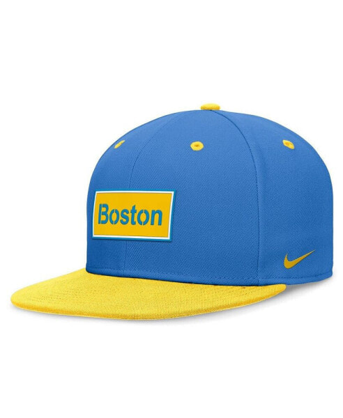 Men's Light Blue/Gold Boston Red Sox City Connect True Fitted Hat