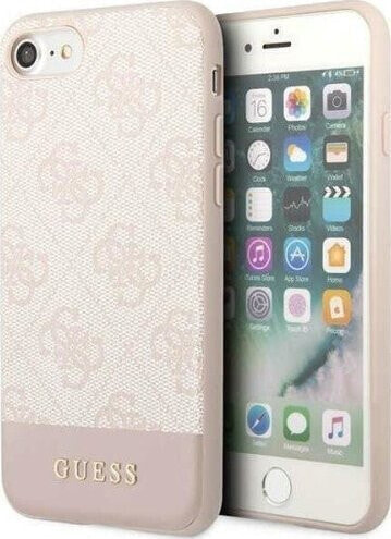 Guess Etui Guess GUHCI8G4GLPI Apple iPhone SE 2022/SE 2020/8/7 różowy/pink hard case 4G Stripe Collection