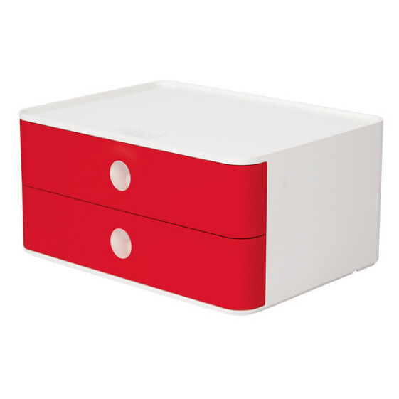 HAN 1120-17 - 2 drawer(s) - Acrylonitrile butadiene styrene (ABS) - Red - White - 1 pc(s) - 260 mm - 195 mm