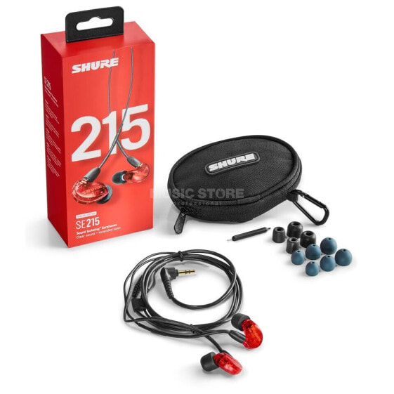 Shure SE215 OHRHÖRER, ROT