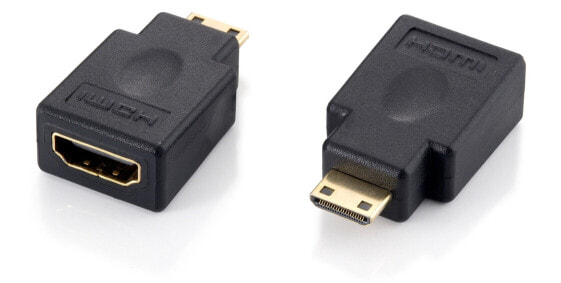 Equip Mini HDMI to HDMI Adapter - HDMI A - HDMI C - Black