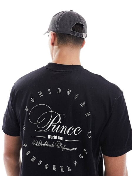 Prince vintage print graphic t-shirt in black