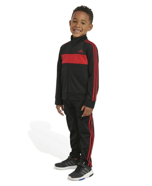 Little Boys Essential Tricot Jacket and Pant, 2 Piece Set