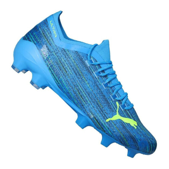 Мужские футбольные бутсы синие с шипами Puma Ultra 1.2 FG / AG M 106299-01