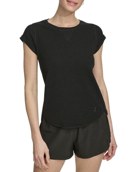 Dkny Mini Slub Waffle T-Shirt Women's S