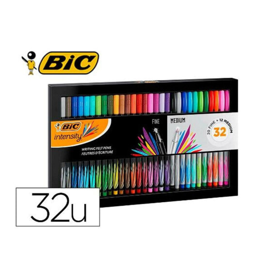 Set of Felt Tip Pens Bic 999444 32 Pieces