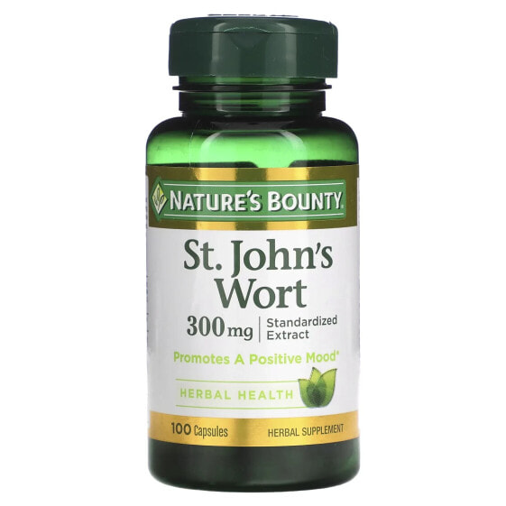 Витамины для нервной системы Nature's Bounty St. John's Wort 300 мг, 100 капсул