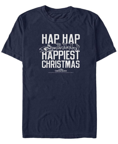 Men's National Lampoon Christmas Vacation Happiest Christmas Short Sleeve T-shirt