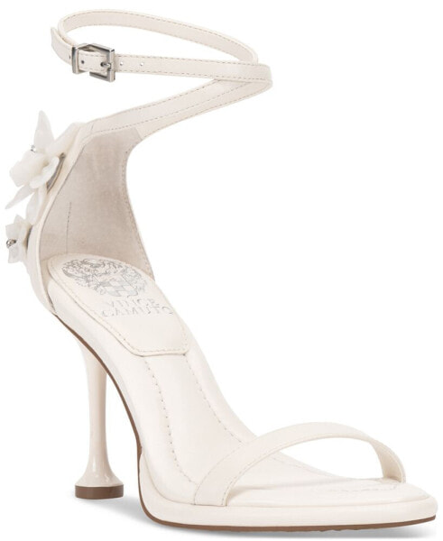 Tanvie Flower Embellished High Heel Dress Sandals