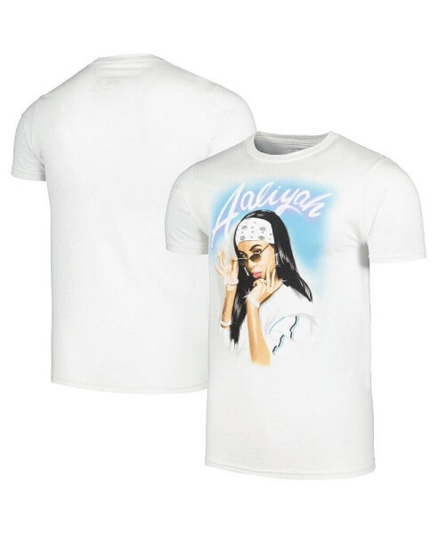 Men's White Aaliyah Graphic T-shirt