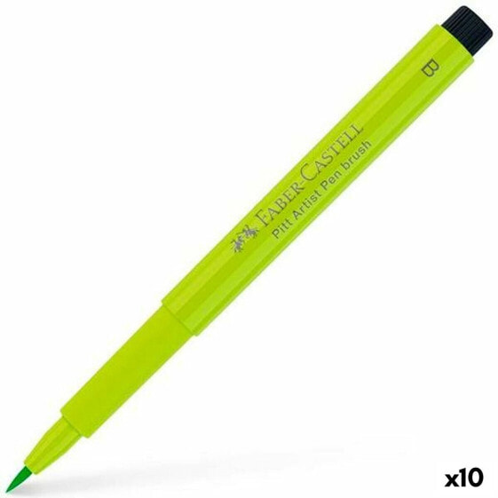 Felt-tip pens Faber-Castell Pitt Artist Light Green (10 Units)