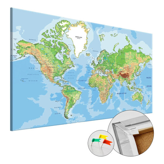 Korkbild World Geography