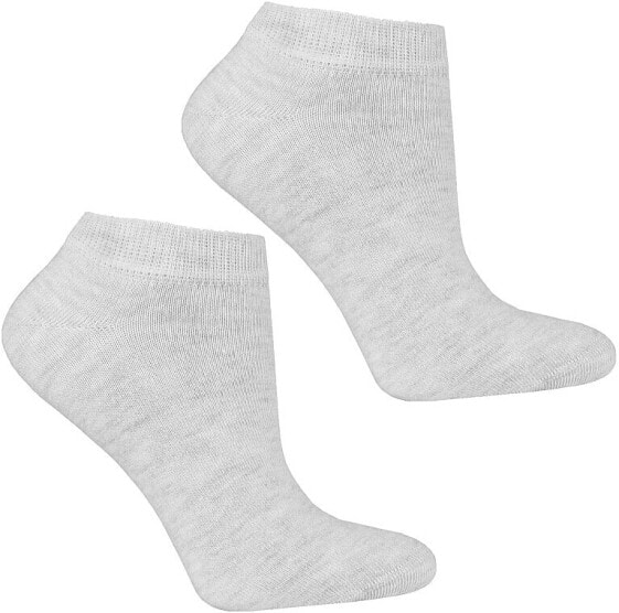 Kurze Damensocken aus Baumwolle grau