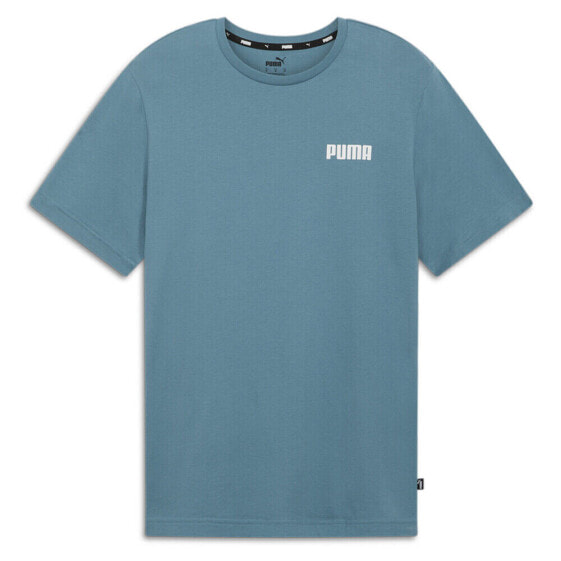 Puma Essential Small Crew Neck Short Sleeve T-Shirt Mens Blue Casual Tops 847225