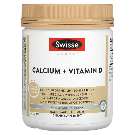 Ultiboost, Calcium + Vitamin D, 250 Tablets