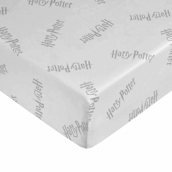 Простыня подгонянная Harry Potter Белая Серая 60 x 120 см