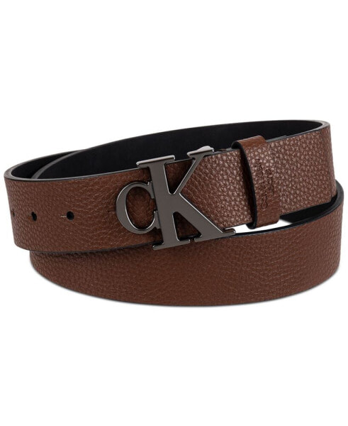 Men's Logo Plaque Buckle Fashion Jean Belt