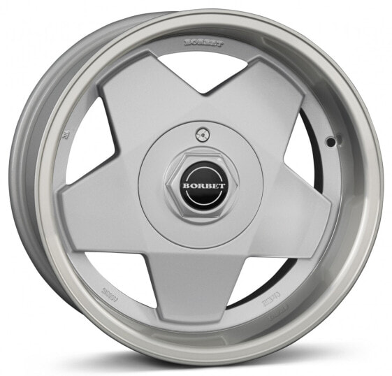 Колесный диск литой Borbet A silver rim polished 7x15 ET35 - LK4/108 ML63.4