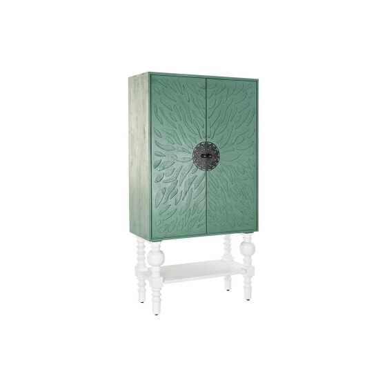 Шкаф DKD Home Decor Металл Деревянный бирюзовый Белый (106 x 48 x 208 cm)