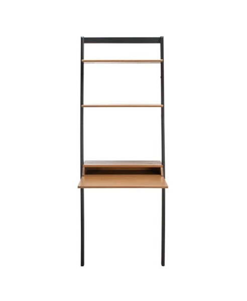 Pamella 2 Shelf Leaning Desk