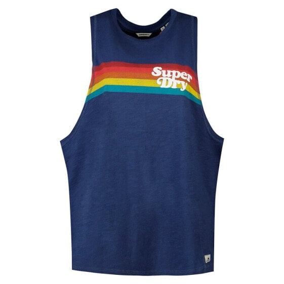 SUPERDRY Vintage Cali Stripe sleeveless T-shirt