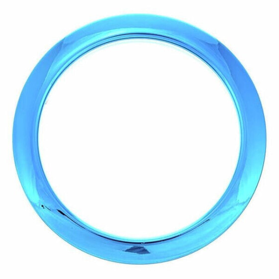 Bass Drum O's 4" Blue Chrome round HCB4