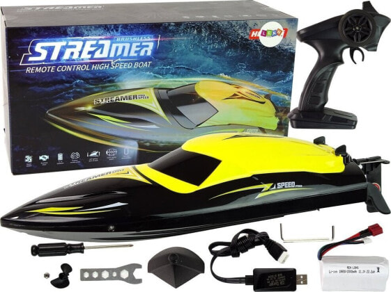 LeanToys Motorówka R/C 2,4G Żółta 35 KM/H