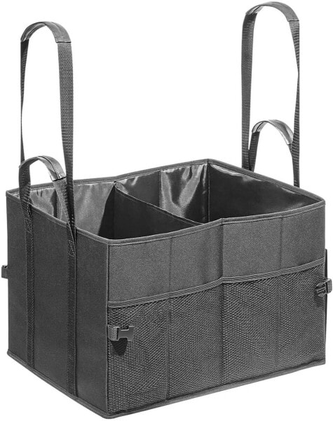 Сумка для багажника WEDO 582521 Trunk Bag Shopper Big Box Large Foldable Polyester 45 x 35 x 30 cm, Внутренние и внешние карманы, Велкро, Мин 25 кг нагрузка черная, черная.