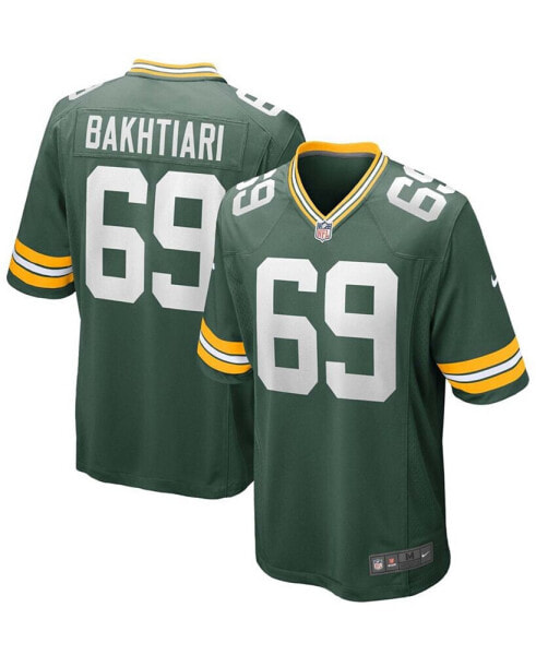 Men's David Bakhtiari Green Green Bay Packers Game Team Jersey