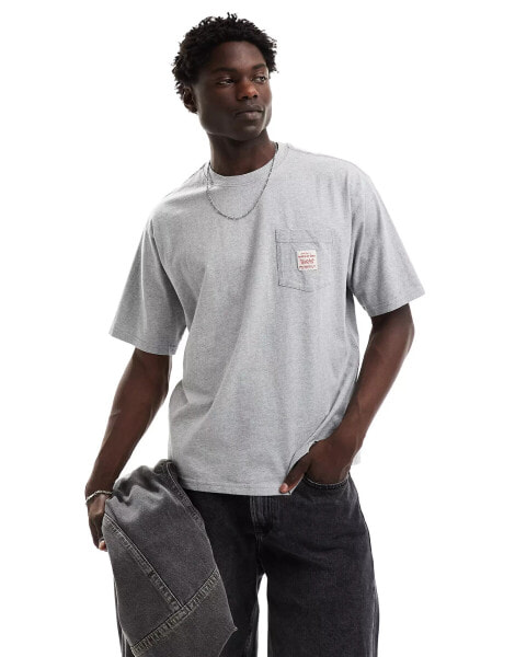 Levi's Workwear pocket loose fit t-shirt in grey marl