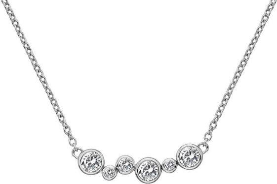 Silver necklace with diamond Tender DN147