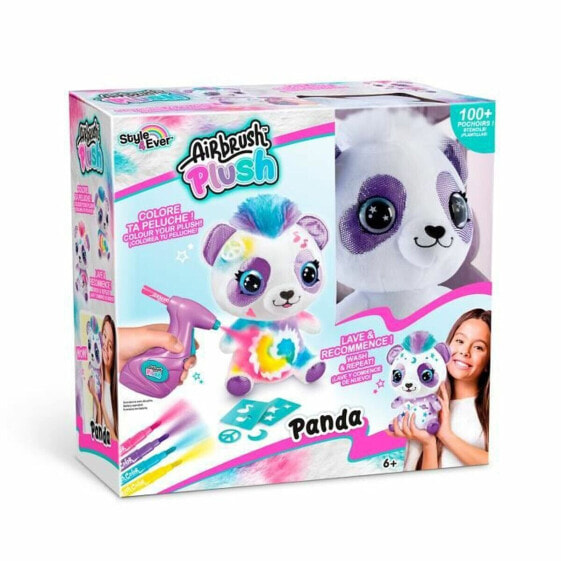 Набор для творчества CANAL TOYS Airbrush Plush Panda кастомизированный