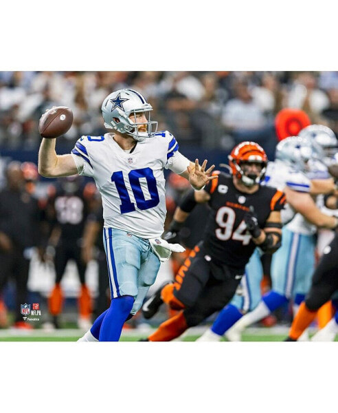 Cooper Rush Dallas Cowboys Unsigned Throwing Horizontal Photograph