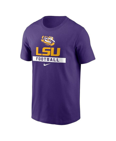 Men's Purple LSU Tigers Football T-Shirt
