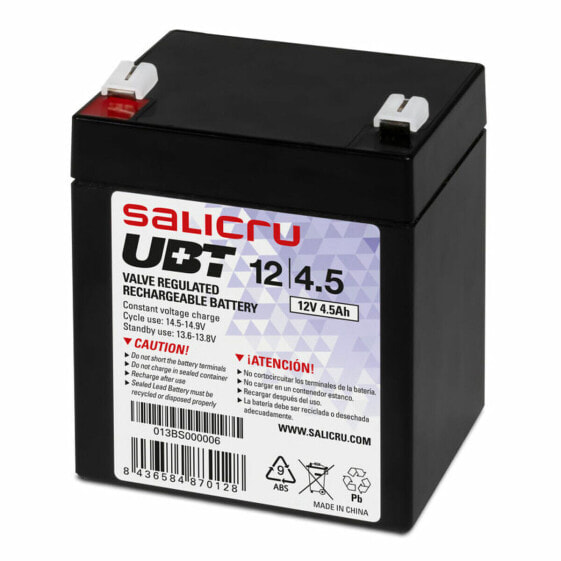 Аккумулятор для Система бесперебойного питания Salicru UBT 12/4,5 VRLA 4.5 Ah 4,5 AH 12 V 12V