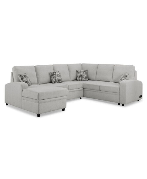 Mae Sectional Sofa with Power and USB Ports