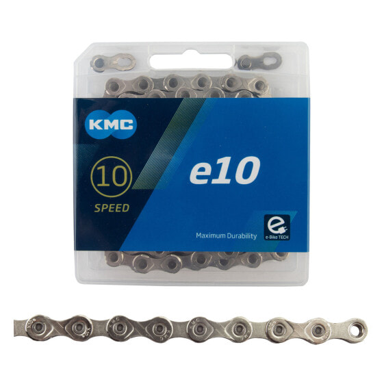 KMC E10 E-Bike Chain - 10 Speed, 136 Links, Silver