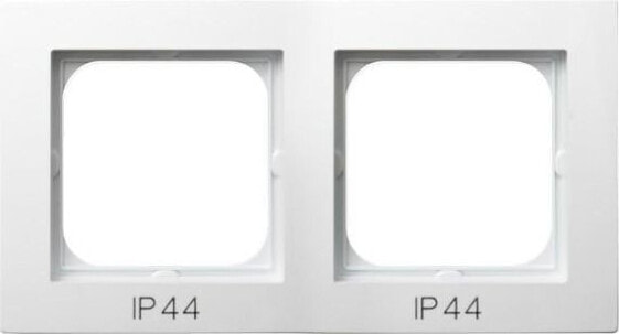 Ospel Ramka podwójna AS do łączników IP-44 biały (RH-2G/00)