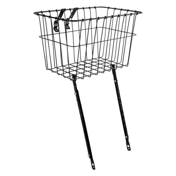 Wald 198 Front Basket with Adjustable Leg: Gloss Black