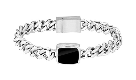 Fashion steel bracelet with onyx Odell 1580650